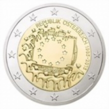 2 EURO 2015 Europese vlag UNC Oostenrijk